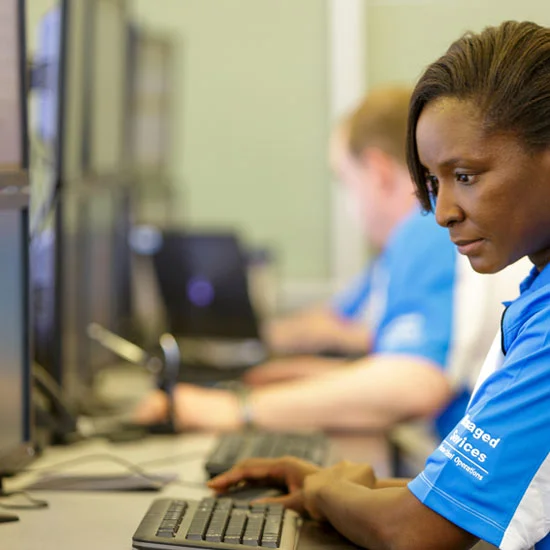 Technician conducting coverage survey