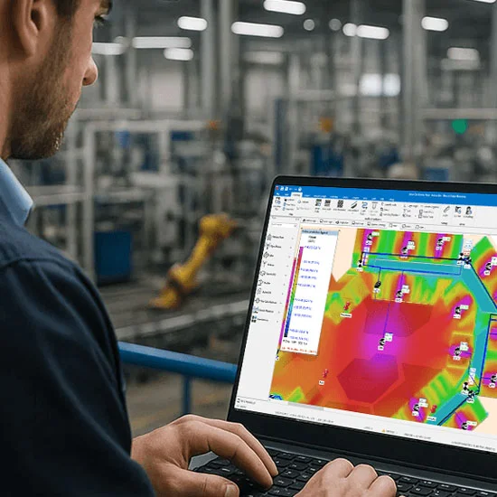 iBwave engineer designing building wireless coverage