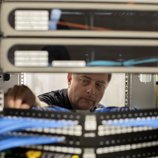 Technician optimizing and commissioning radio system