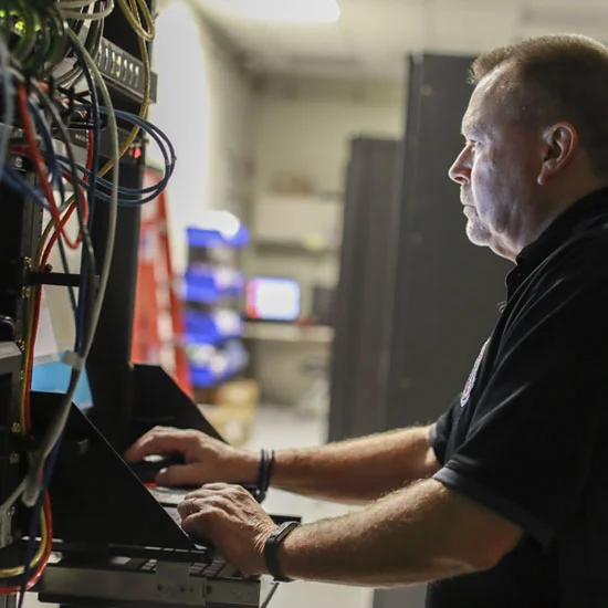 Inspector performing site inspection